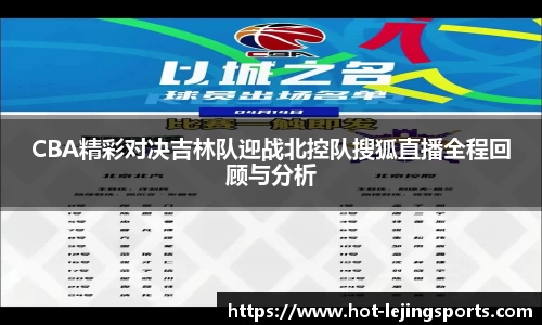 CBA精彩对决吉林队迎战北控队搜狐直播全程回顾与分析